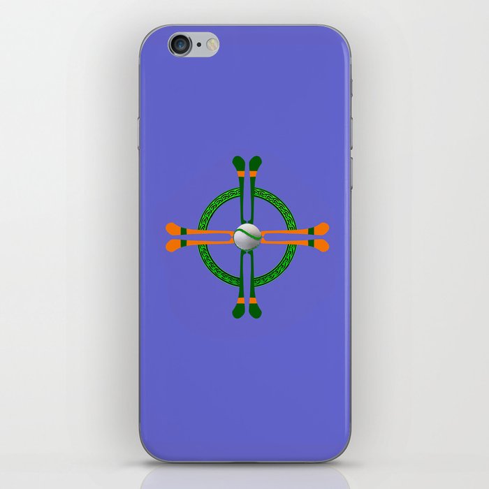 Hurley and Ball Celtic Cross Design - Solid colour background iPhone Skin