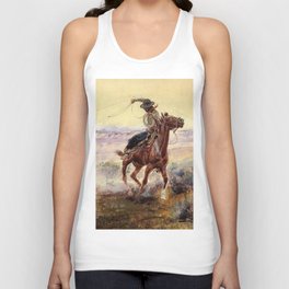 “On the Pond” by Charles M Russell Tank Top