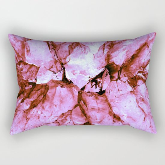 Pink Crystals Rectangular Pillow