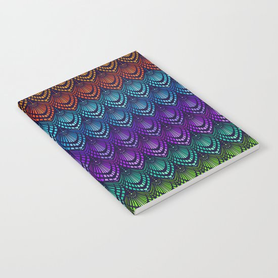 Variations on a Feather I - Deco Style Notebook