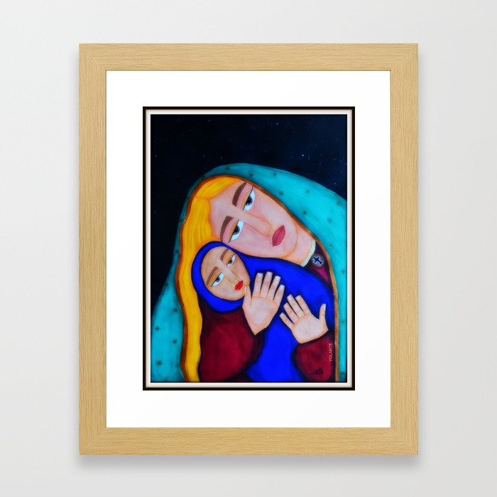 Madona with a Child  Framed Art Print