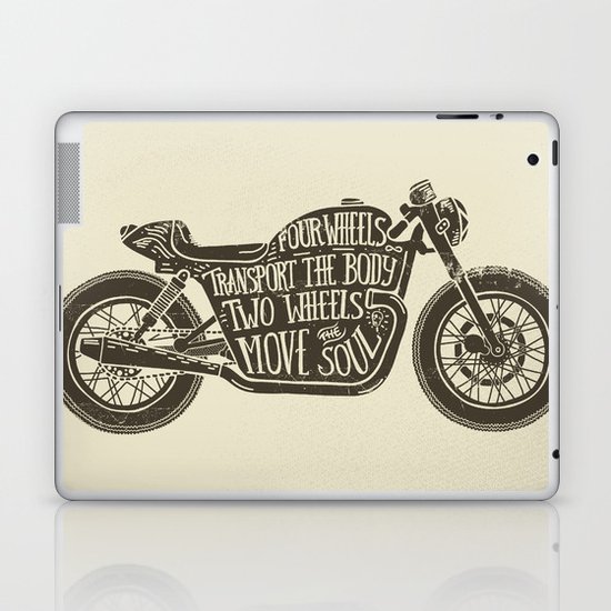 Two wheels move the soul Laptop & iPad Skin