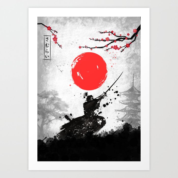 Samurai japan Art Print