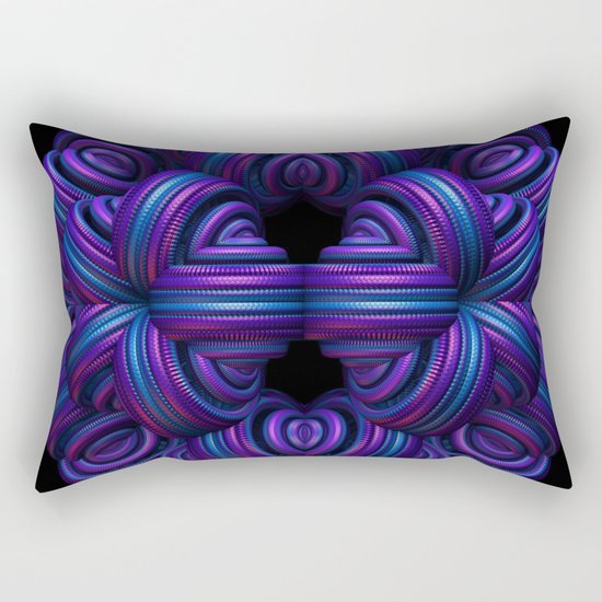 Purple Orb Rectangular Pillow