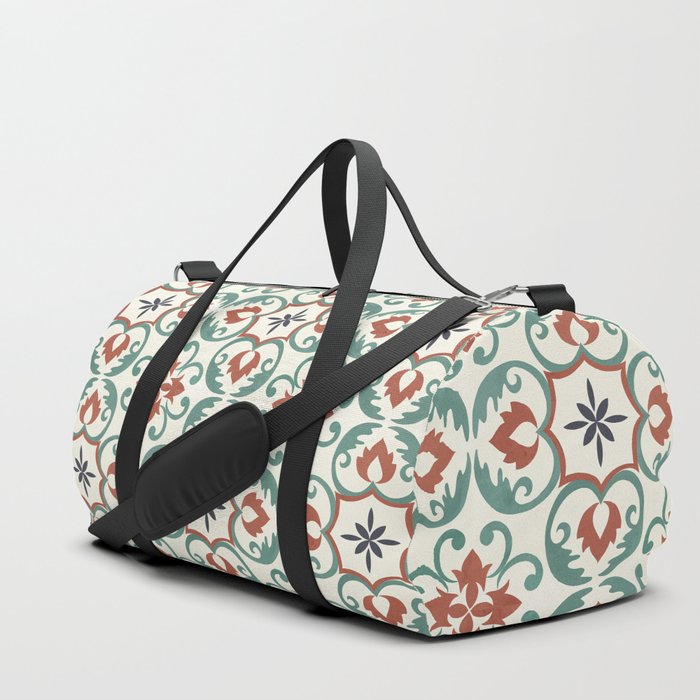 Mediterranean tiles Barcelona Duffle Bag