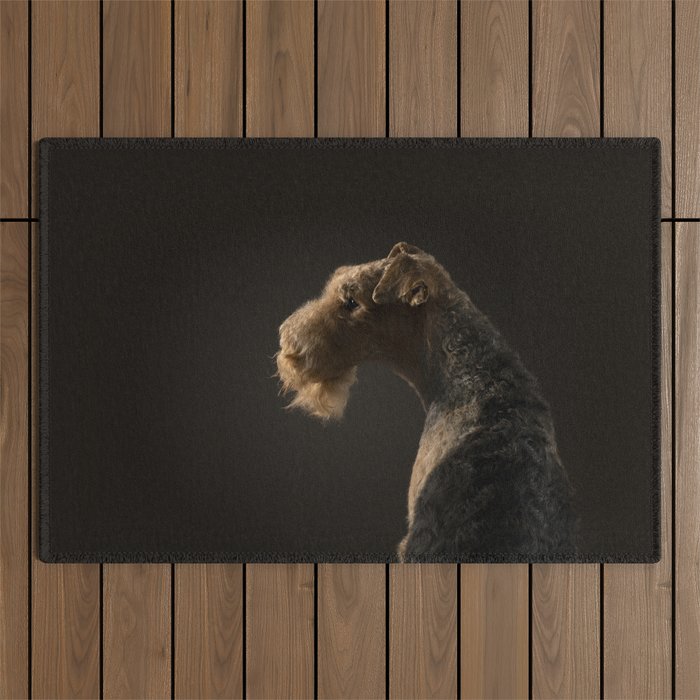 Airedale Terrier dog Outdoor Rug