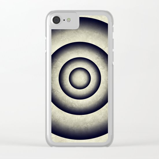 Minimal grunge 3D abstraction Clear iPhone Case