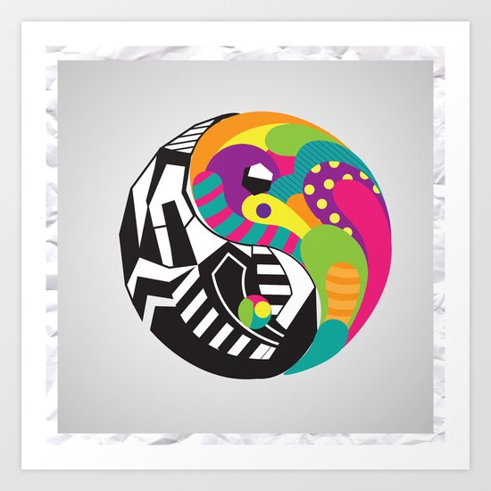 Yin Yang Art Print