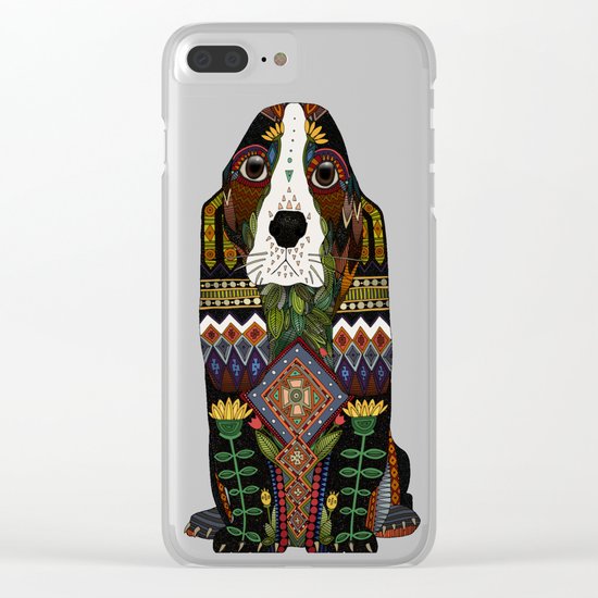 Basset Hound jade Clear iPhone Case
