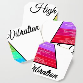 Emotional scale chart.Vibrational scale graphic  Coaster