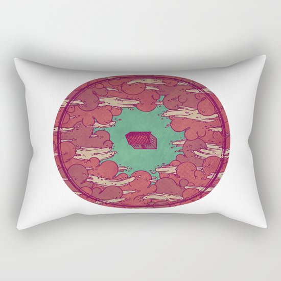 Away from Everyone Rectangular Pillow