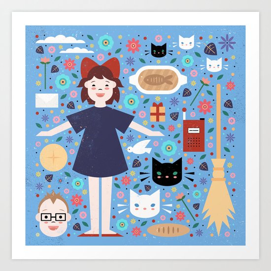 Kiki's Delivery Service Art Print