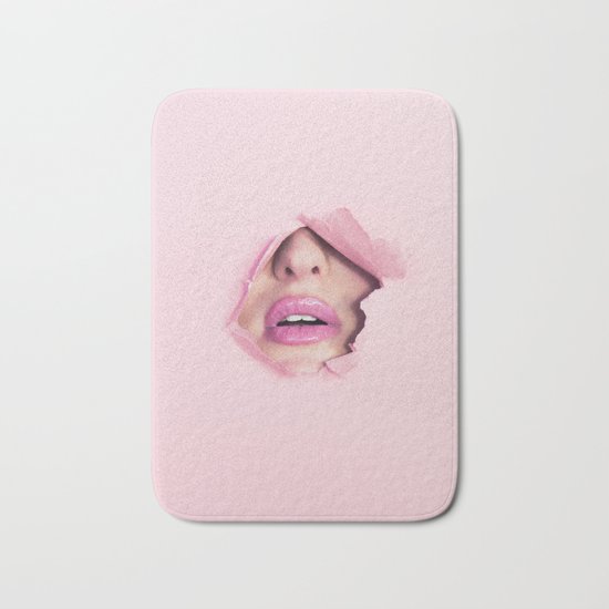 Mouth kiss Bath Mat