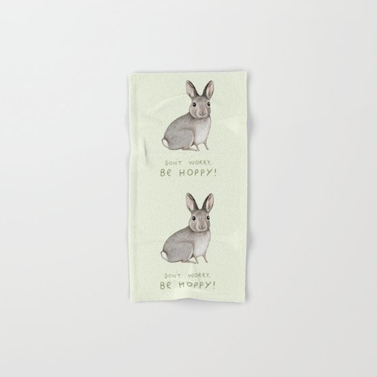 Don't Worry Be Hoppy Hand & Bath Towel