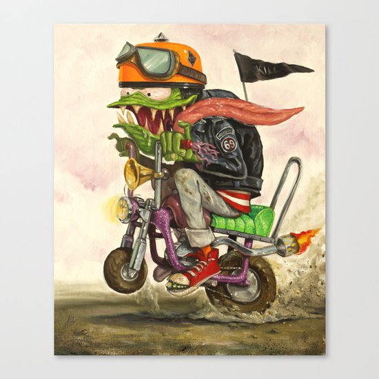 Minibike Weirddoh Canvas Print
