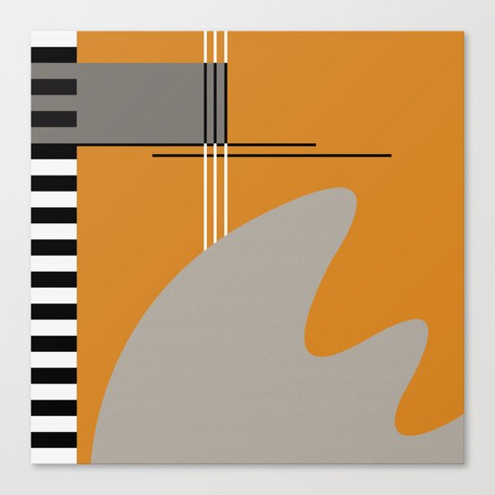 ABSTRACT IN ORANGE Canvas Print