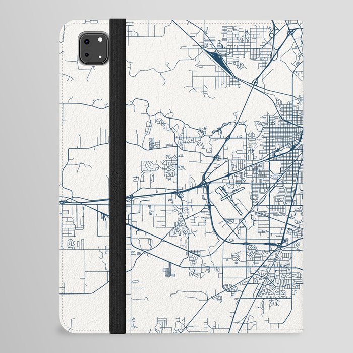 Shreveport City - USA - City Map Design iPad Folio Case