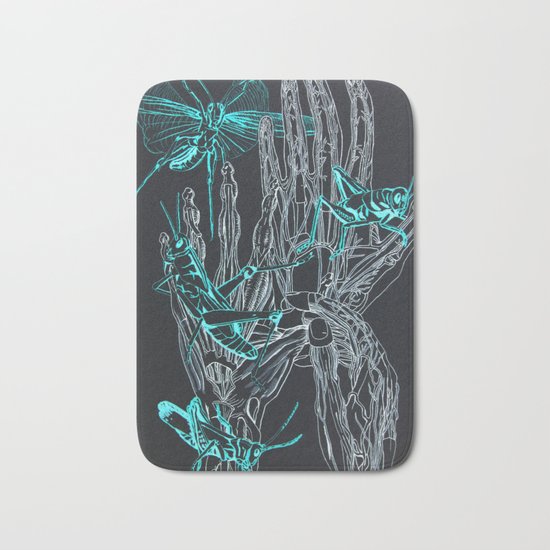 The Grasslands at Night Bath Mat