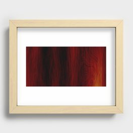 Red Wood Recessed Framed Print