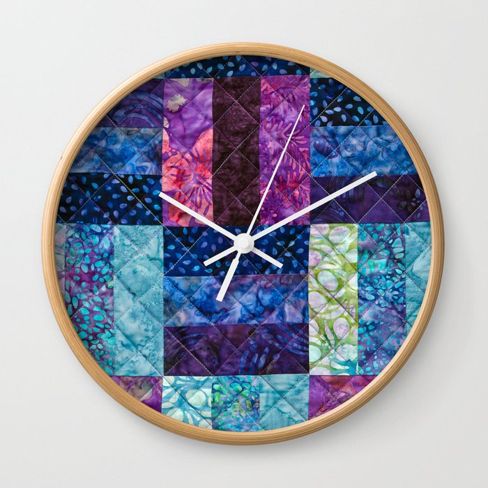 Blue & Purple Wall Clock