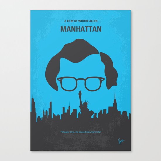 No146 My Manhattan minimal movie poster Canvas Print