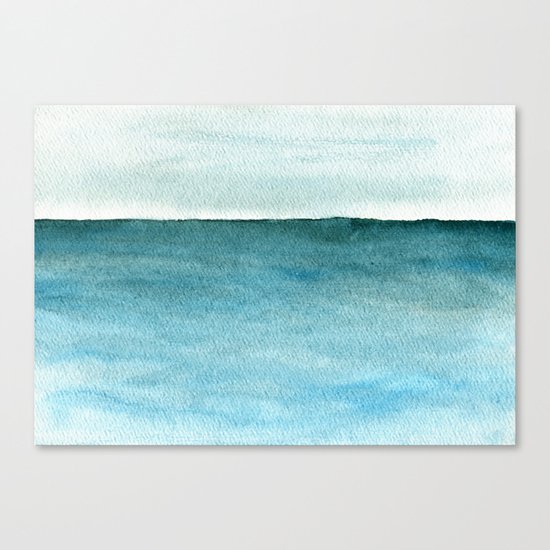 Calm sea 1985 Canvas Print