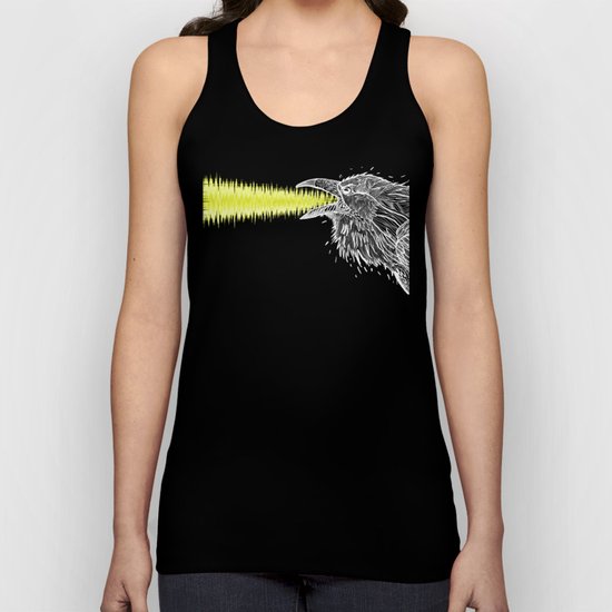Noise. White Raven. Unisex Tank Top
