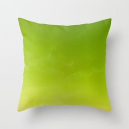 Color gradient – green and yellow Throw Pillow