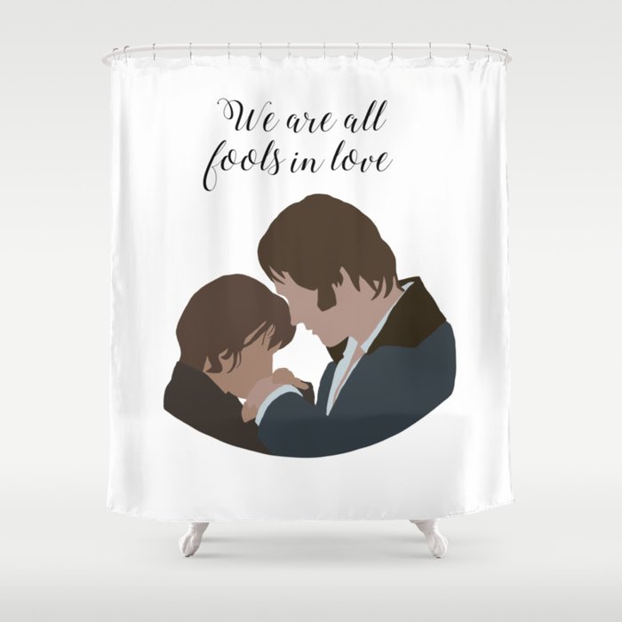 Pride and Prejudice We are all fools in love Shower Curtain