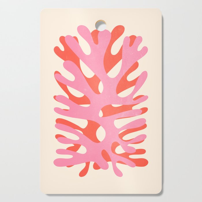 Sea Leaf: Matisse Collage Peach Edition Cutting Board