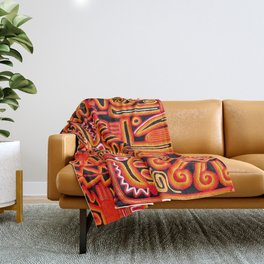 Beautiful blanket with a typical Peruvian design Throw Blanket