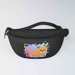 Dog Pixel Gaming Games Art Retro Fanny Pack