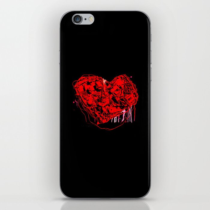 My Heart (all bloody, with like blood and stuff) iPhone Skin
