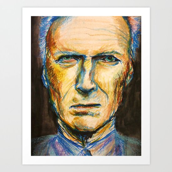 Pastel Eastwood Art Print