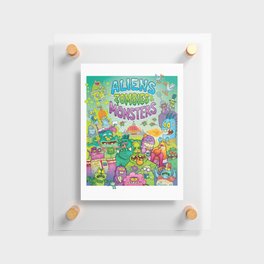 Aliens, Zombies & Monsters Poster Floating Acrylic Print