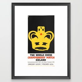 Chess championship 1972 Framed Art Print