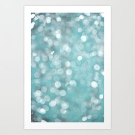 Aqua Bubbles Art Print