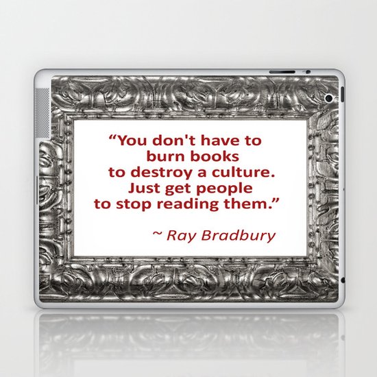 Burning Books - Ray Bradbury Laptop & iPad Skin