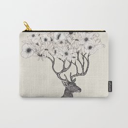 Antler Blooms Carry-All Pouch