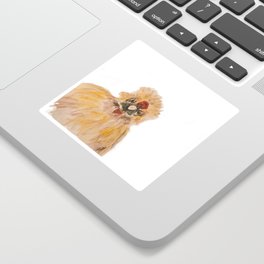 Jefe the Silkie Chicken Sticker