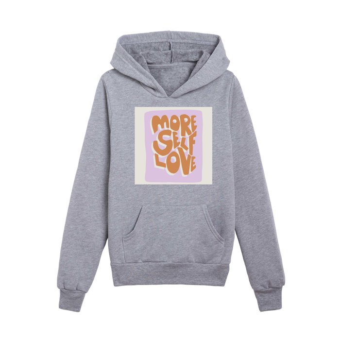 More Self Love | Red Kids Pullover Hoodie