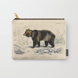 Vintage Grizzly Bear Carry-All Pouch | Naturalhistory, Wildlifebiology, Bears, Drawing, Wildlifebiologist, Zoology, Taxonomy, Brownbear, Biology, Science 