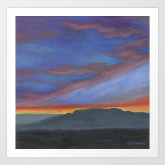 October 12, 6:35pm Art Print