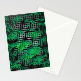 Fern Grid Plant Wall Stationery Cards
