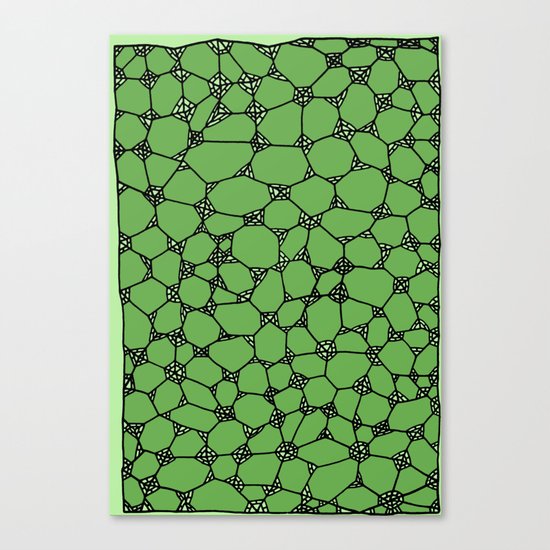 Yzor pattern 006-4 kitai green Canvas Print