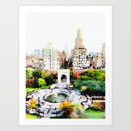 Washington Square Park Art Print