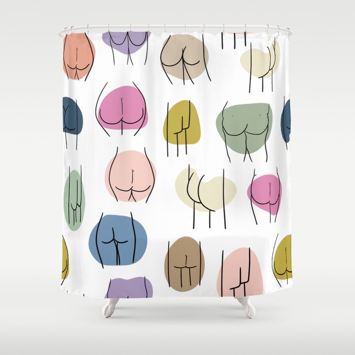 Butts Shower Curtain