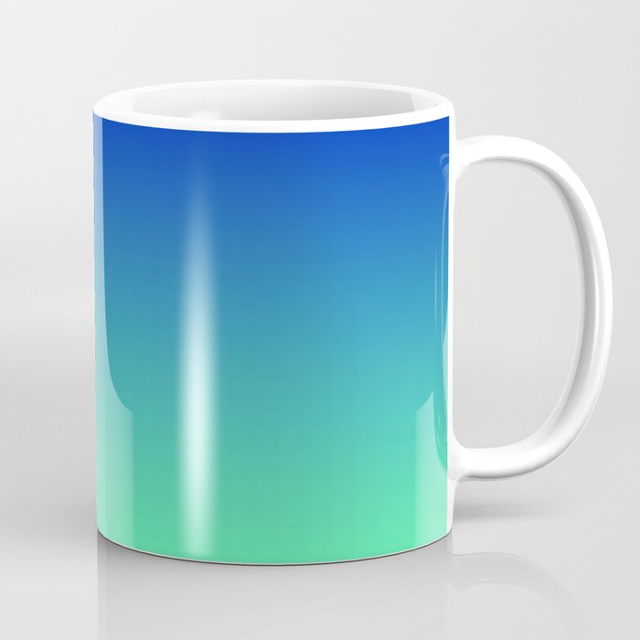 BLUE GREEN PASTEL COLOR GRADIENT  Coffee Mug