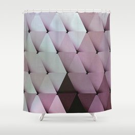 Triangles Macro Twilight Pink Mauve Shower Curtain
