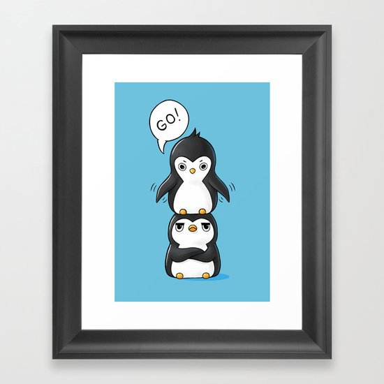 Penguins Framed Art Print